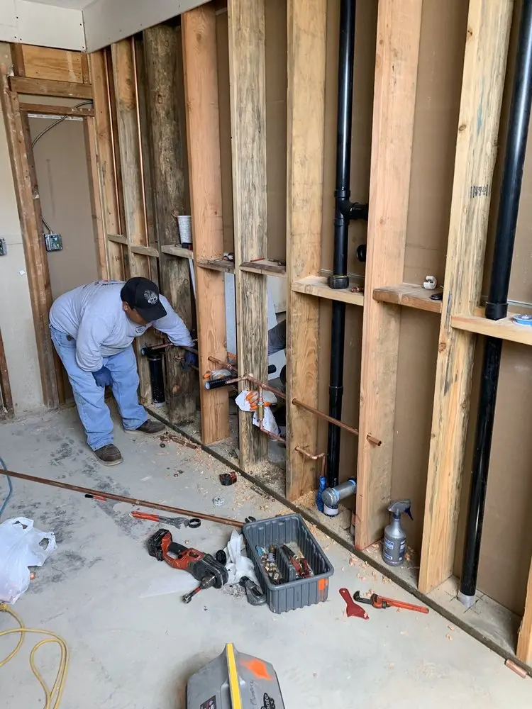 Commercial rough-in plumbing for Gas Line Repair in Copiague